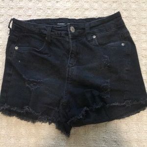 Black ripped bluenotes festival shorts